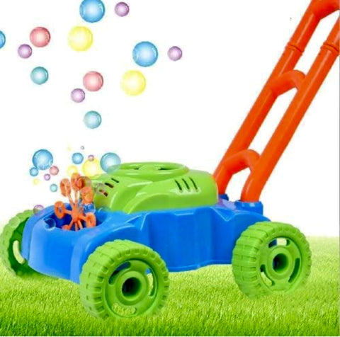 Bubble Blowing Lawn Mower with Bubble Solution